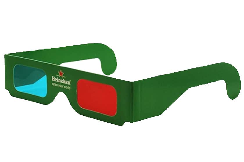 spoor accu Buitenshuis Papieren 3D brillen met rood-blauwe glazen | Promoboer