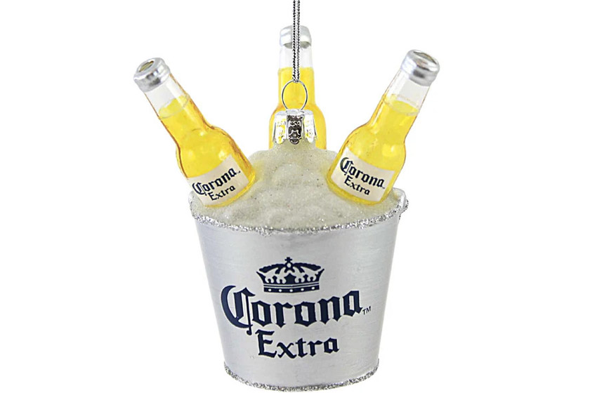 corona bier kerst ornamenten