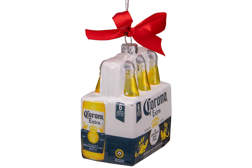 kerstornament corona bier