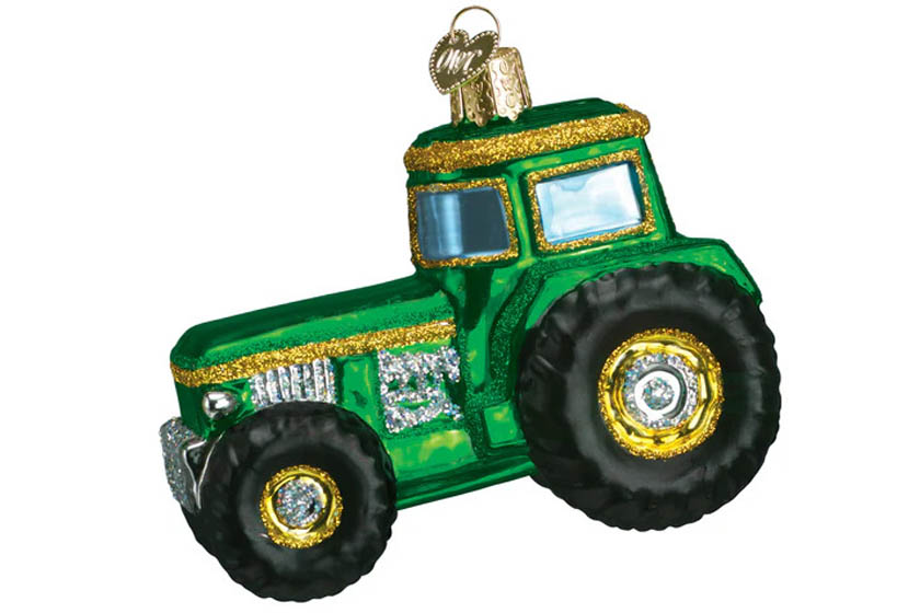 kerst ornamenten tracktor boeren