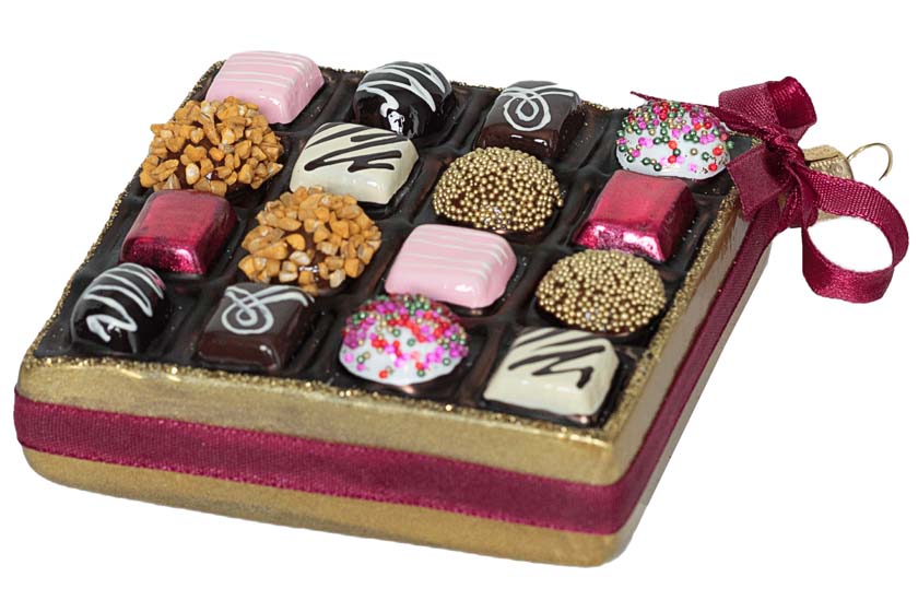 kerst ornamenten bonbons chocolade