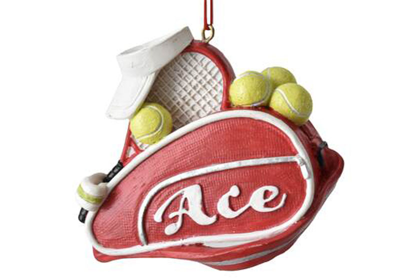 tennistas ornamenten tennisballen