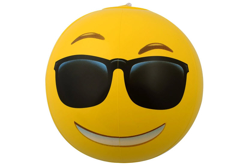 Onbepaald Hesje Geval Bedrukte smiley strandballen | emoticons & smileys | Promoboer