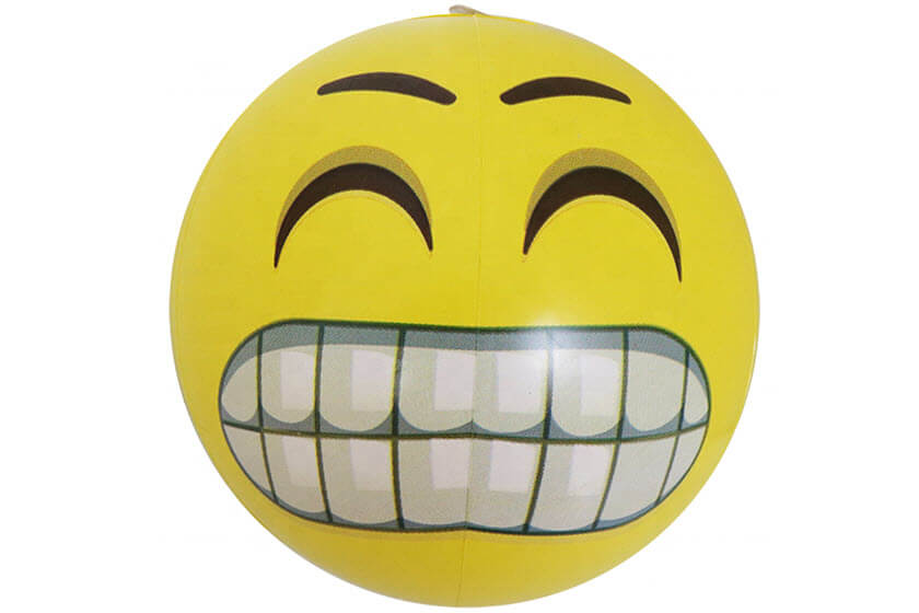 Onbepaald Hesje Geval Bedrukte smiley strandballen | emoticons & smileys | Promoboer